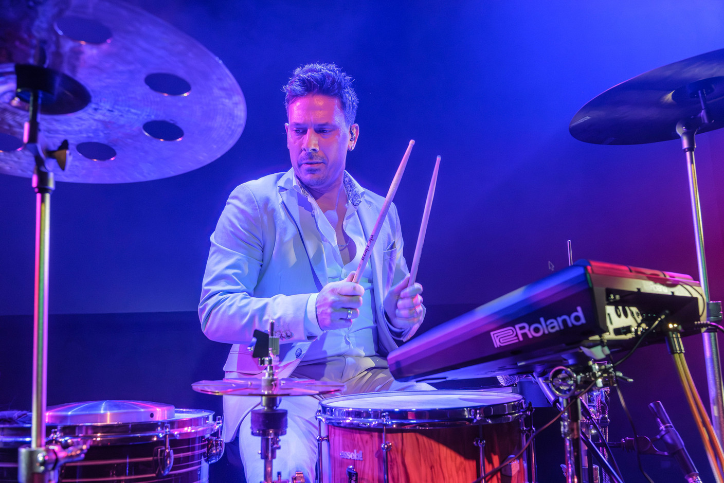 Jeff Herr's performances set the tempo for an evening of sharing and inspiration. (Photo: Jan Henrion / Paperjam)