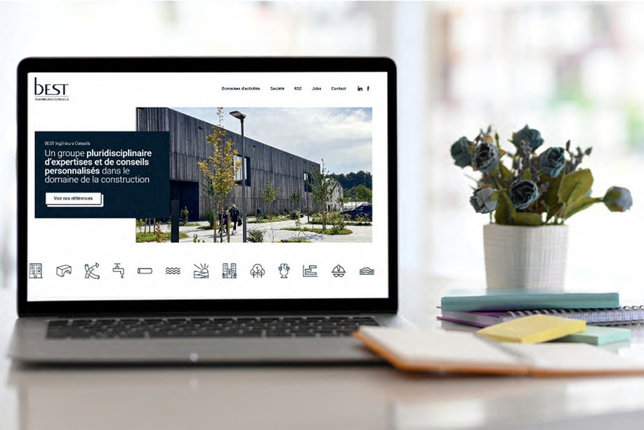 A renewed website embodying the modernity of Best Ingénieurs-Conseils. (Photo: Best Ingénieurs-Conseils)