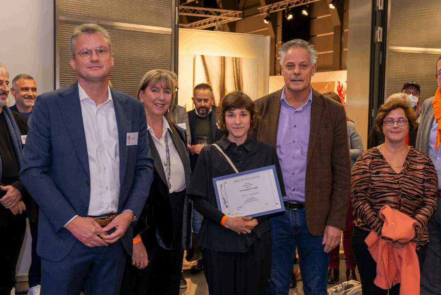Julie Wagener (middle) was awarded the Prix Révélation 2021. (Photo: CAL - Henri Goergen)