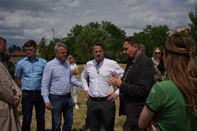 Xavier Bettel visits Ukraine.  ME (Ministere d'Etat)