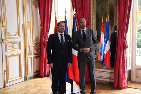Les Premiers ministres luxembourgeois et français ont évoqué le numérique, le climat et la santé de l’économie européenne. (Photo: ministère d’État)