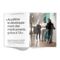 Maxime Allard, Mathieu Klop and Rick Schneider: "Accelerating drug development through AI". Photo: Guy Wolff/Maison Moderne