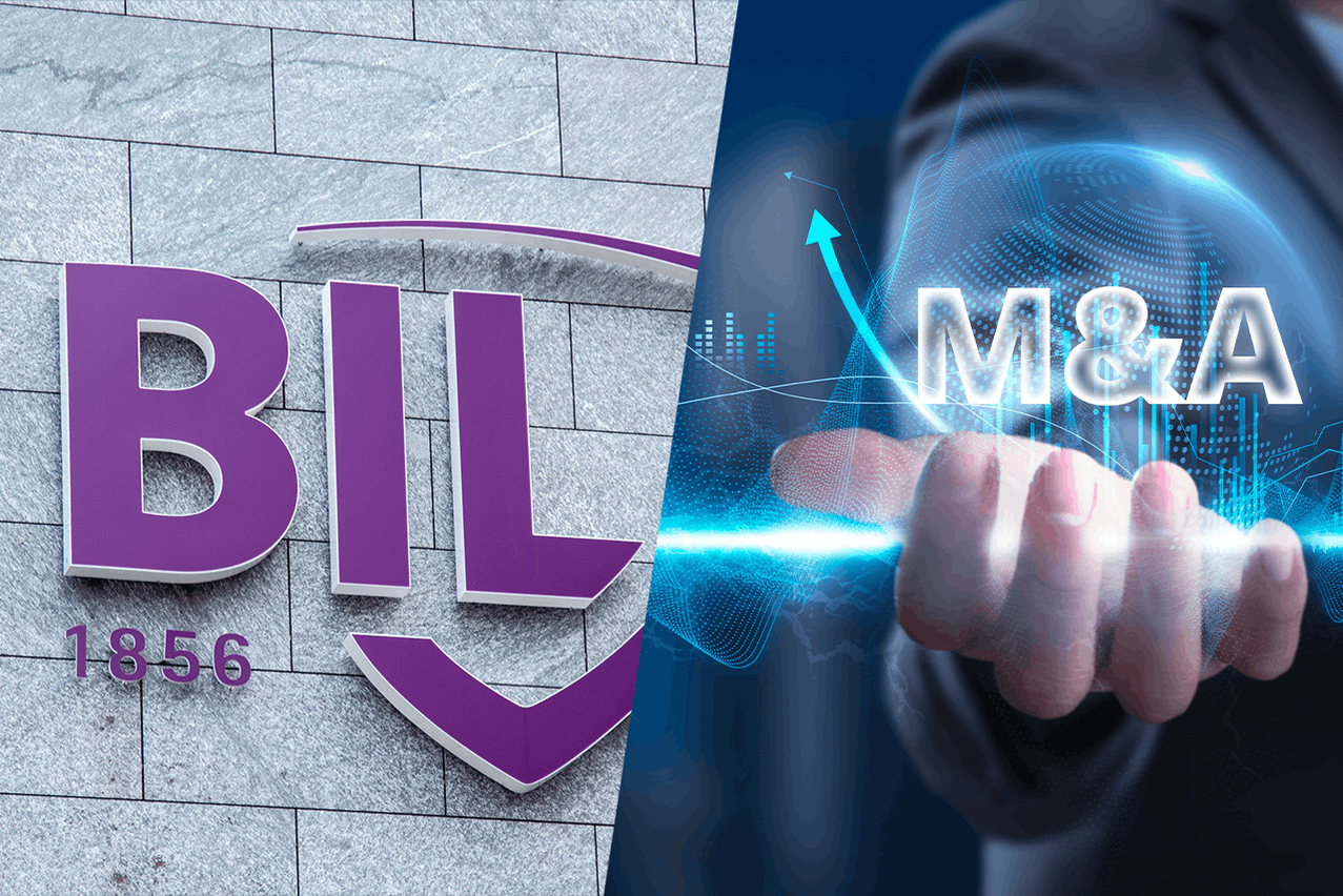 Selon deux sources sous couvert d'anonymat, deux candidats intéressés par l'acquisition de la Banque internationale à Luxembourg se sont déjà manifestés. (Photos: Shutterstock/Montage: Maison Moderne)