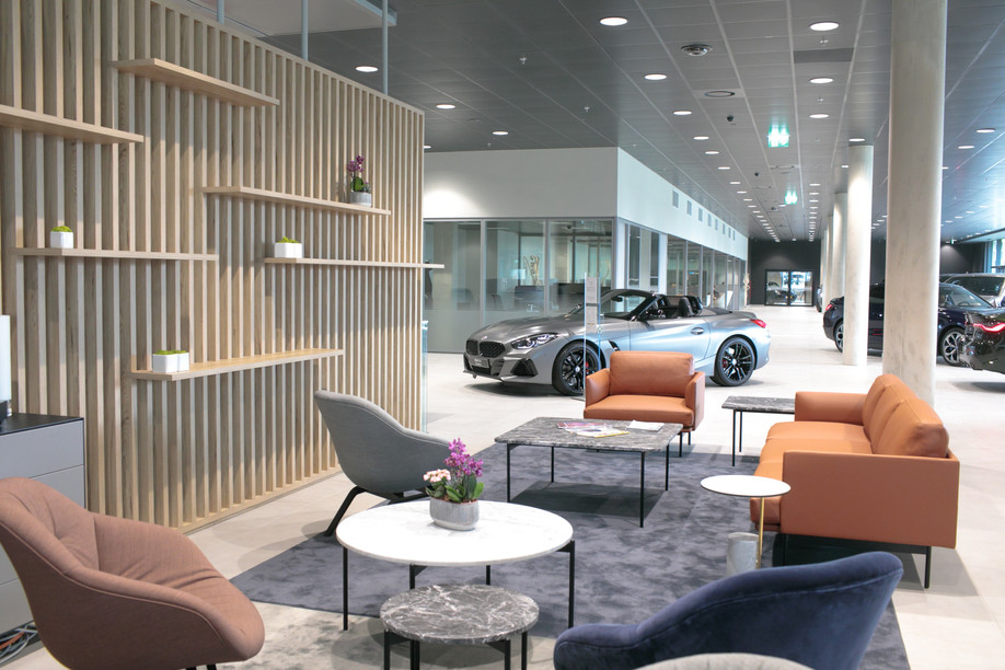 The new Bilia-Emond dealership opened its doors in Gasperich on 10 October 2022. Photo: Matic Zorman/Maison Moderne
