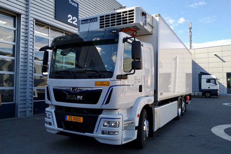 Après avoir testé son nouveau camion électrique pendant quelques années, Biogros envisage de passer ses dix autres véhicules au vert. (Photo: Biogros)