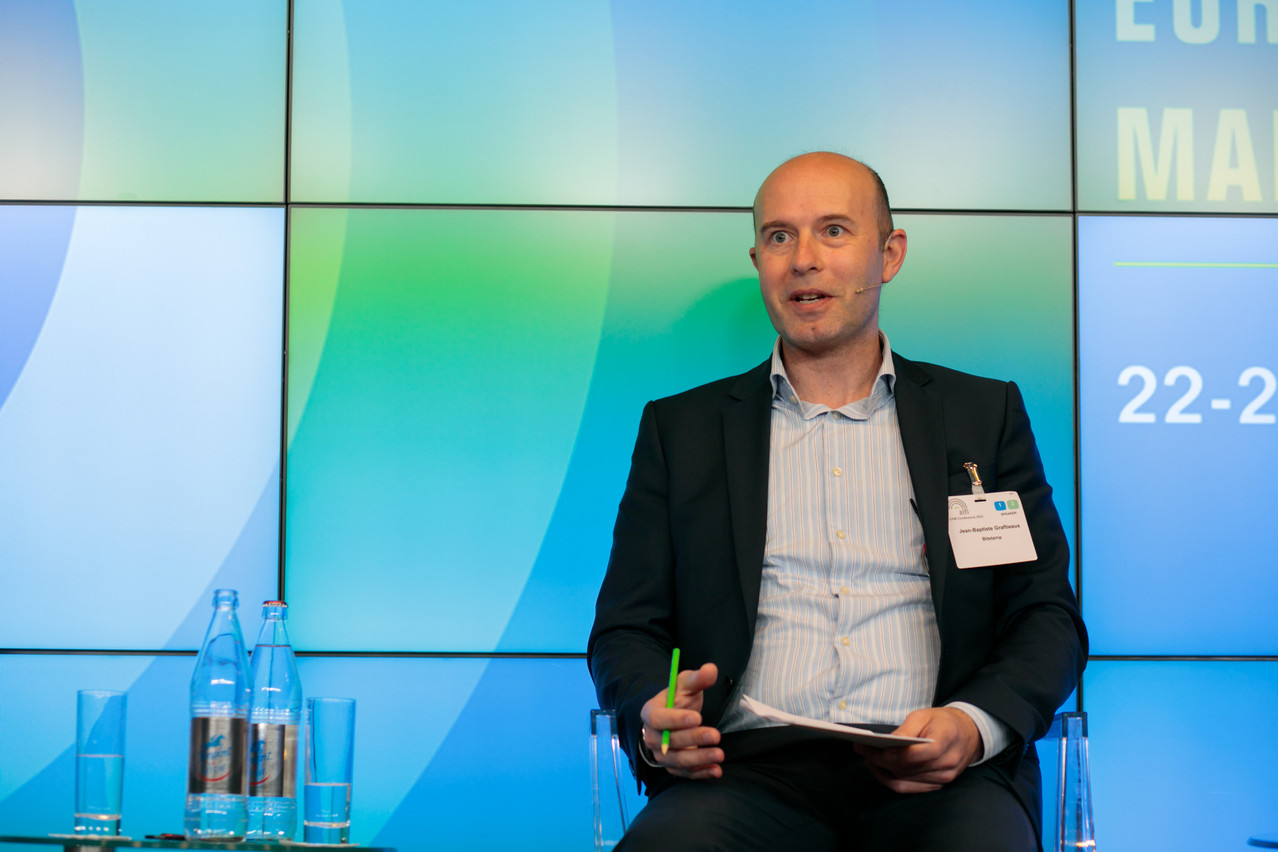 “Attaining the in-principle approval from the Monetary Authority of Singapore brings Bitstamp a step forward in our quest to expand our footprint across important markets in APAC and globally,” commented Jean-Baptiste Graftieaux, global CEO of Bitstamp. Pictured is Graftieaux sepaking at an industry conference in 2022. Archive photo: Matic Zorman/Maison Moderne (2022).