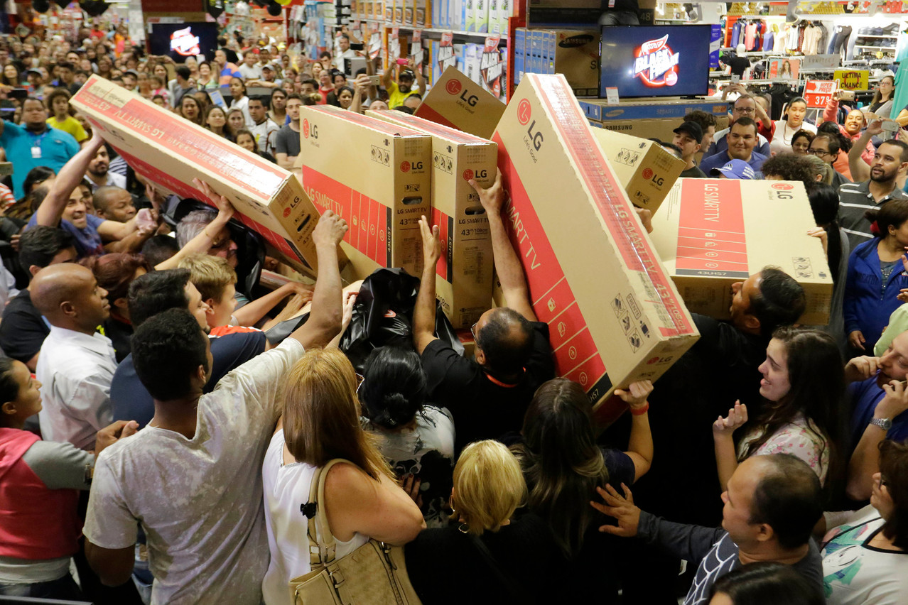 Black Friday has spread all over the world. Pictured above is a scene from Sao Paolo.  Photo: Shutterstock