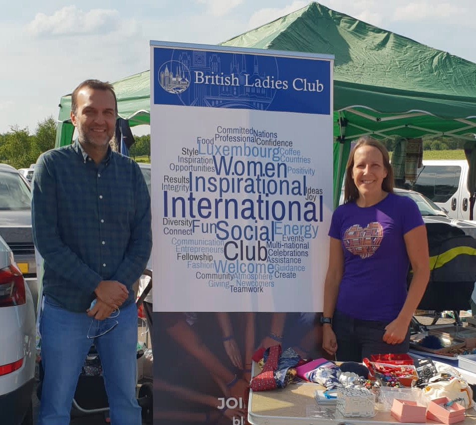 Danial Shaikh and Victoria Hodgson (left to right) British Ladies Club of Luxembourg