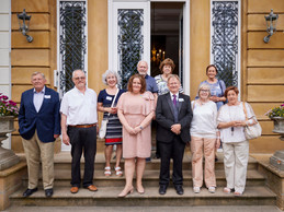 Guests seen with UK ambassador Fleur Thomas at the British-Luxembourg Society summer reception, 29 June 2023. Photo: BLS