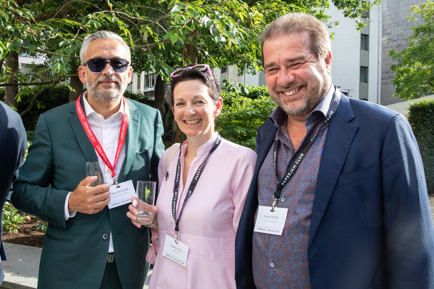 Mike Koedinger (Maison Moderne), Nathalie Aach (Tapis Hertz) et Frank Steffen (Groupe Steffen). (Photo: Marie Russillo/Maison Moderne)