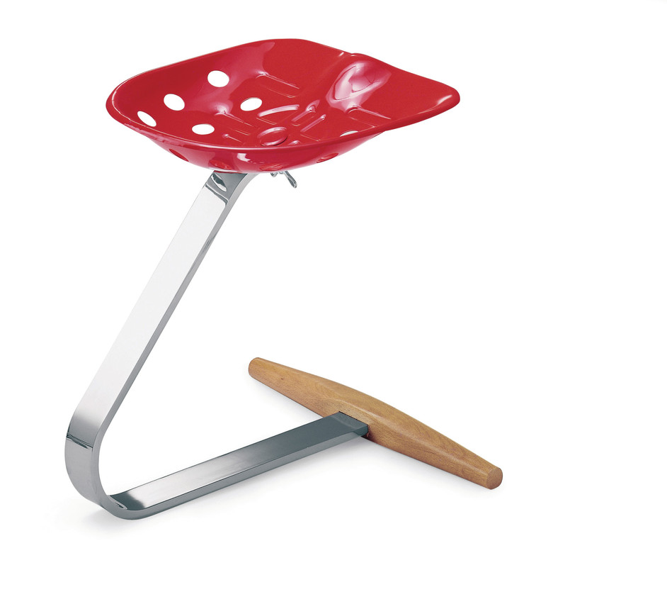 Mezzadro stool (1957) by Achille and Pier Giacomo Castiglioni. Photo: Zanotta