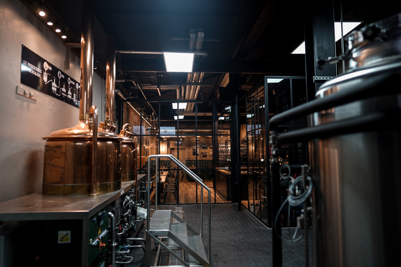 At the BrauAtelier of the Brasserie Nationale, there is no ambiguity about the core product: we are here to make local beer!  (Photo: Brasserie Nationale)