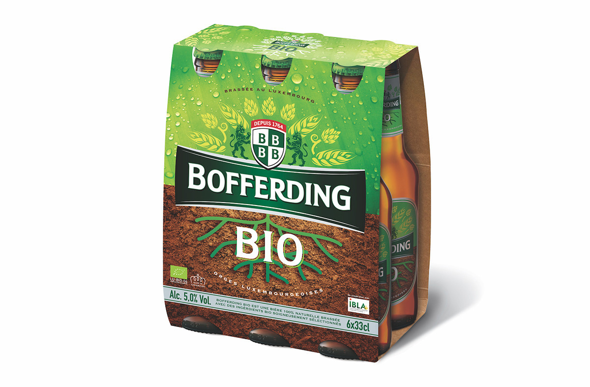La Bofferding Bio est disponible dès cette semaine en bouteille dans les réseaux Drinx et Cactus.  (Photo: Brasserie Nationale)