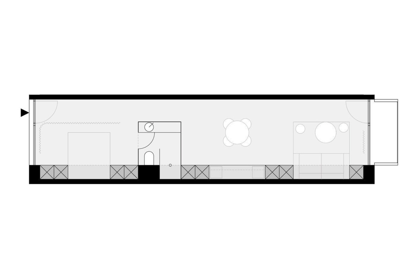 Floor plan of a flat. Illustration: Bauer Group