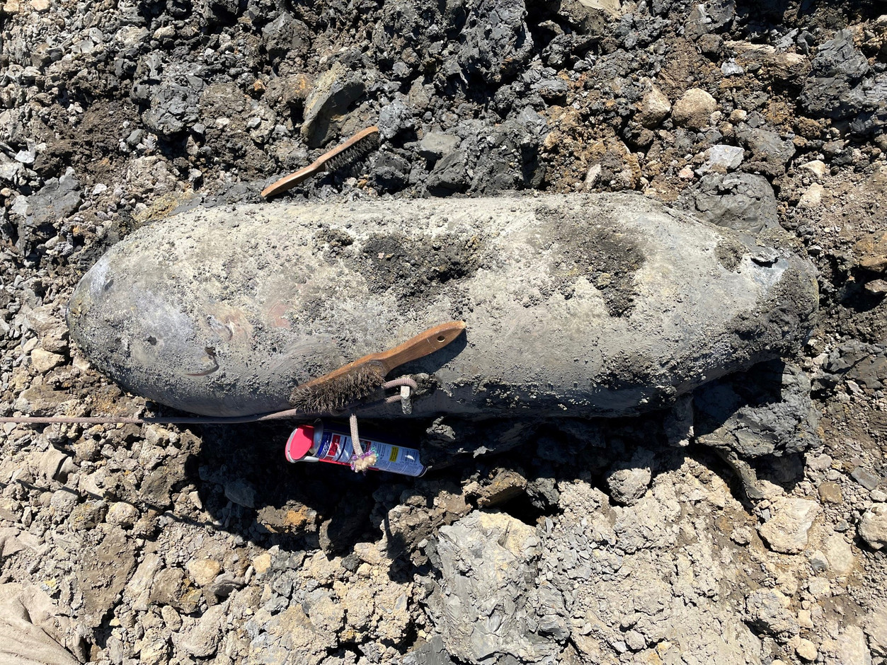 The 250kg bomb dates from the Second World War (Photo:  Luxembourg Army )