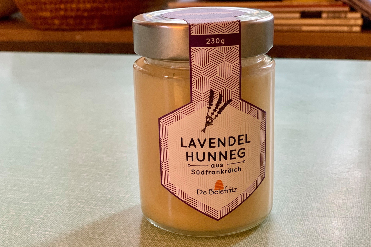 De Beiefritz propose au Luxembourg des miels 100% locaux, mais aussi des miels responsables d’ailleurs, comme le miel de lavande du Sud de la France…  (Photo: Maison Moderne)