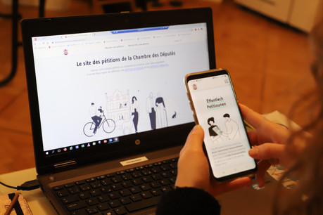 Le nouveau site de la Chambre des députés faciliterait le dépôt de pétitions. (Photo: Chambre des députés)