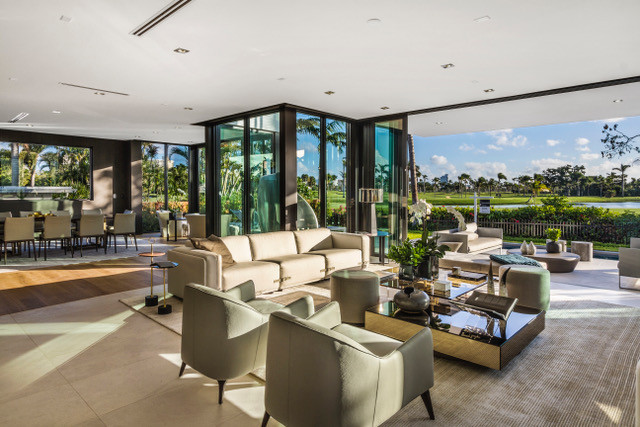 Intérieur de la maison déjà revendue par La vie est belle sur le golf de la Gorce Island de Miami Beach Photo: La Vie est Belle