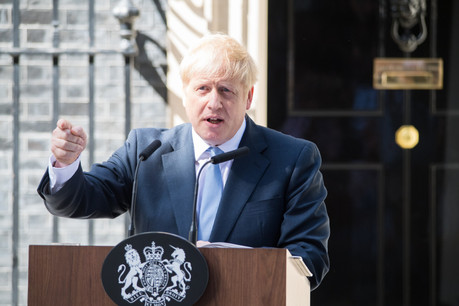 Londres, le 24 juillet 2019: dans son discours devant le 10, Downing Street, Boris Johnson promet de retirer la Grande-Bretagne de l’Union européenne avant la fin du mois.  (Photo: Shutterstock/archives)