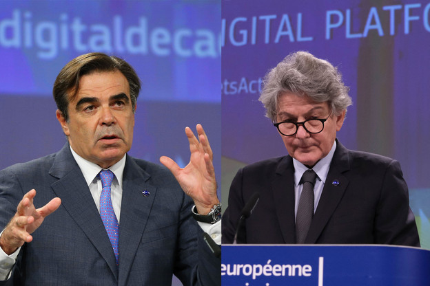 Pour les commissaires Schinas et Breton, la cybersécurité «consiste en définitive à protéger notre mode de vie européen». (Photo: Shutterstock / montage Maison Moderne)