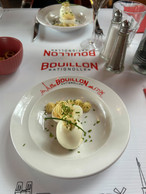 As a starter, the mayo egg is €3.80. (Photo: Emilie Gline/Paperjam)