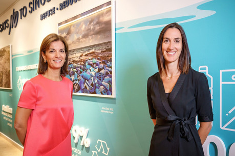 Julie Becker et Laetitia Hamon ont donné le coup d’envoi du LGX Data Hub, qui offrira un ensemble de données sur les obligations durables. (Photo: Luxembourg Stock Exchange)