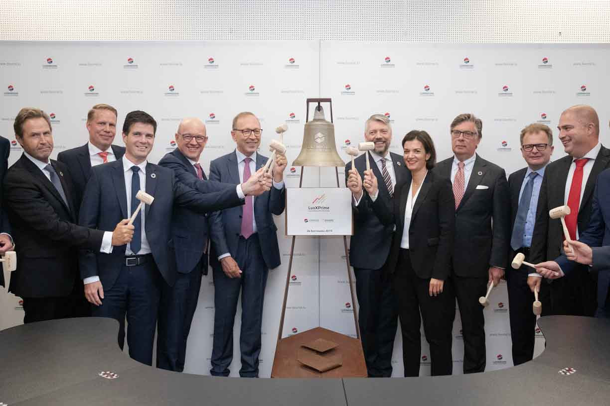 Les dirigeants de la Bourse de Luxembourg et d’Euwax ont officiellement lancé LuxXPrime ce jeudi 26 septembre. (Photo: Bourse de Luxembourg)
