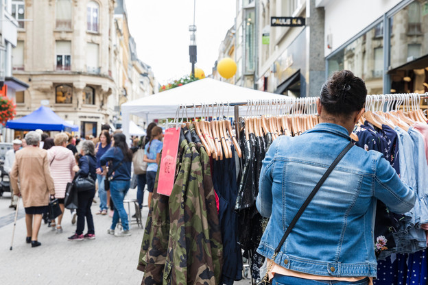 Les normes sanitaires liées au coronavirus et le chantier du tram vont marquer de leur empreinte la 91e braderie de Luxembourg à la fin de ce mois. (Photo: Caroline Martin, Caro-Line Photography/Archives)