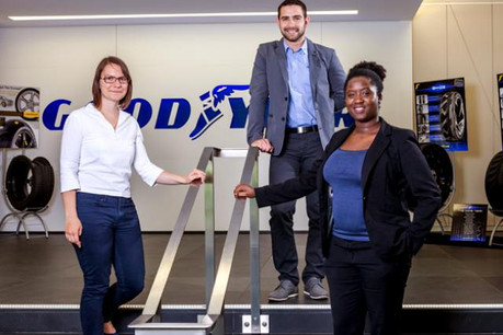 Sonia Gubian, talent acquisition manager innovation center Luxembourg, Awa Bernard, talent acquisition leader Emea and operations et Mehdi Kalai, maintenance coordinator. (Photo: jobs.lu)