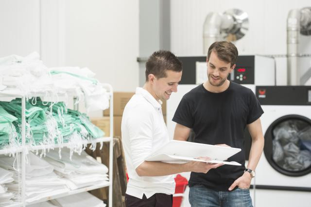 Antoine Hron et Pitt Zens ont créé la start-up Klin en octobre 2017. (Photo: Anthony Dehez)