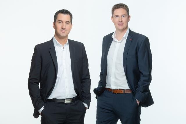 Martin Hubert et Julien Guillaume, fondateurs de Neotrust Crédit Photo: Vincent Flamion - X Septembre Gallery