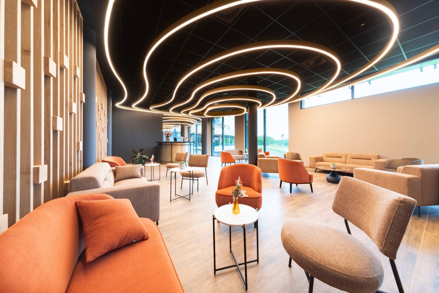 Vue du bar de la Brasserie G.  (Photo: Bois d’Arlon)