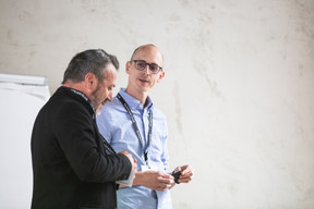 Pasquale Torcasso (Coté Sushi) et Arnaud Schwarz (My Teams) ((Photo : Eva Krins/Maison Moderne))