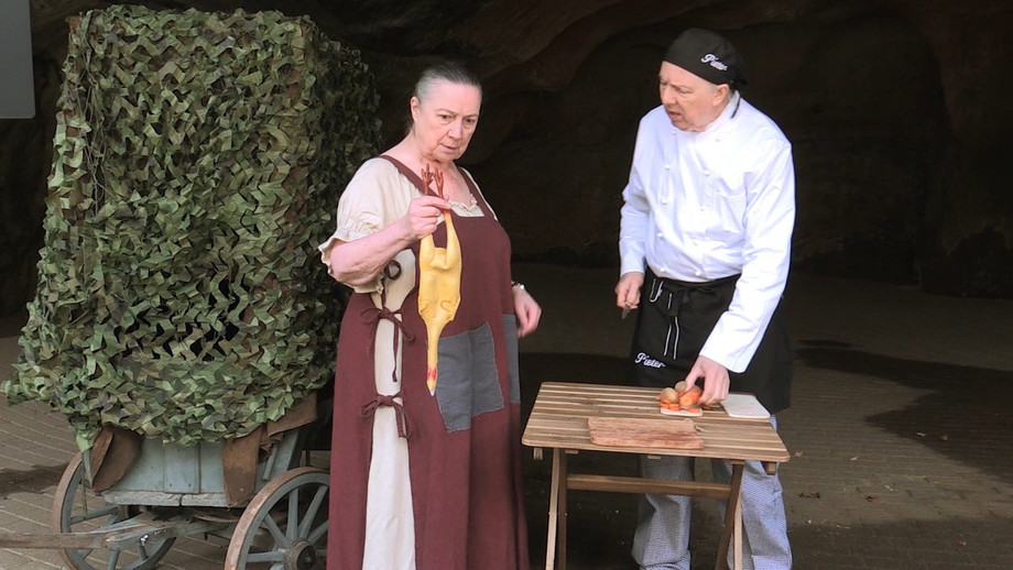Valerie Scott and Philip Dutton are among the cast of the Great Poets Society’s production of Mother Courage and Her Children Great Poets Society