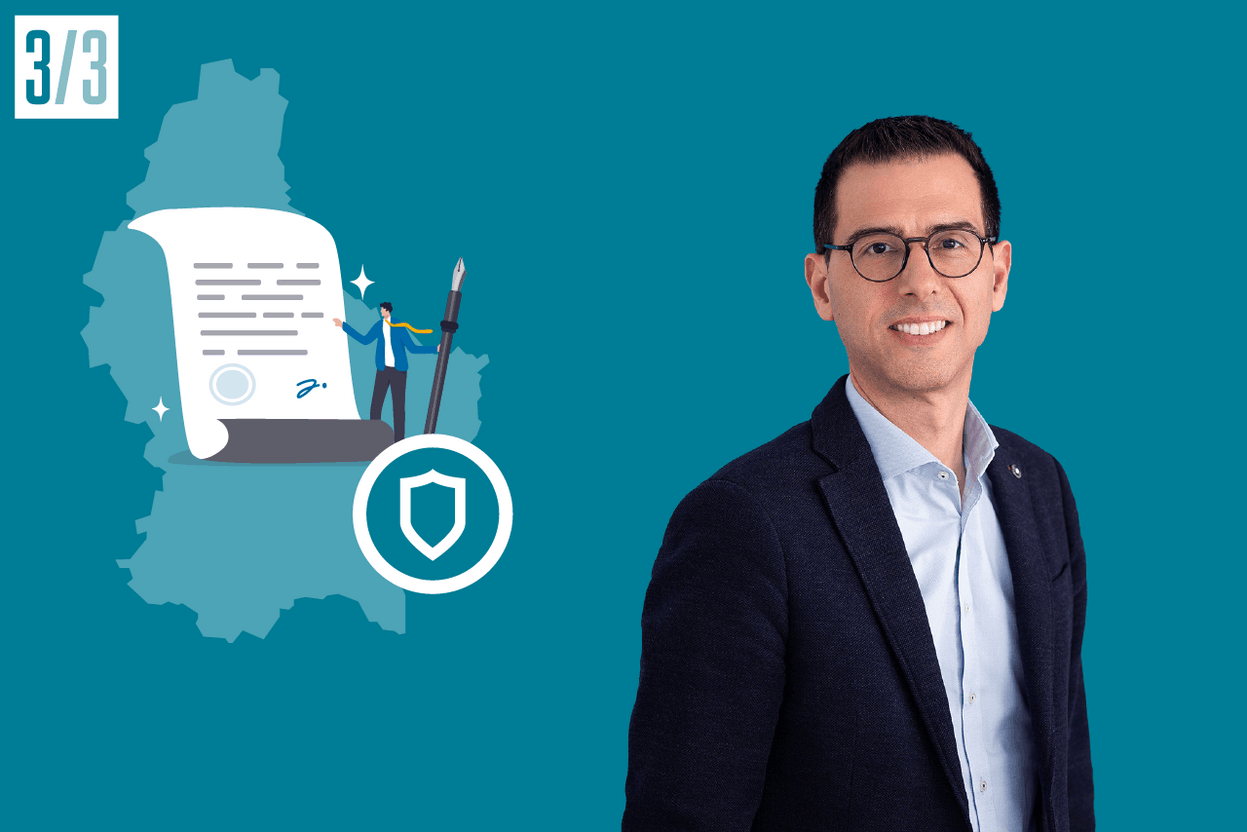 Philippe Ocvirk, partner au sein du cabinet Office Freylinger. (Illustration: Maison Moderne; Photo: Emmanuel Fradin)