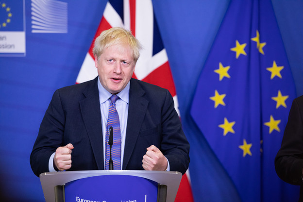 Jeudi à Bruxelles, Boris Johnson caressait encore l’espoir de convaincre samedi les députés britanniques de se prononcer en faveur de l’accord trouvé avec l’UE. (Photo: Commission européenne/Services audiovisuels)