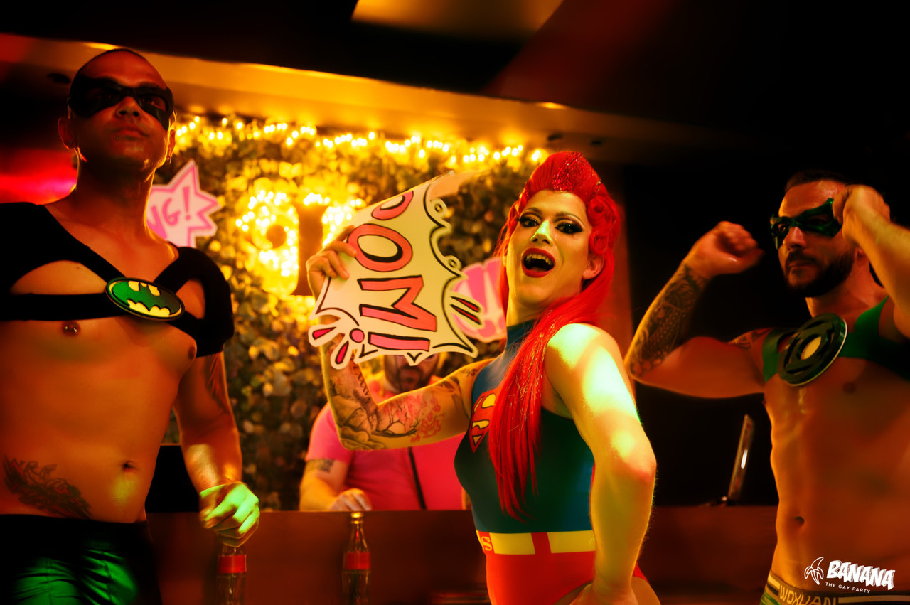 The Banana party welcomes anyone and everyone and offers a space for the LGBTQIA+ community to meet others. Photo: Banana Gay Party