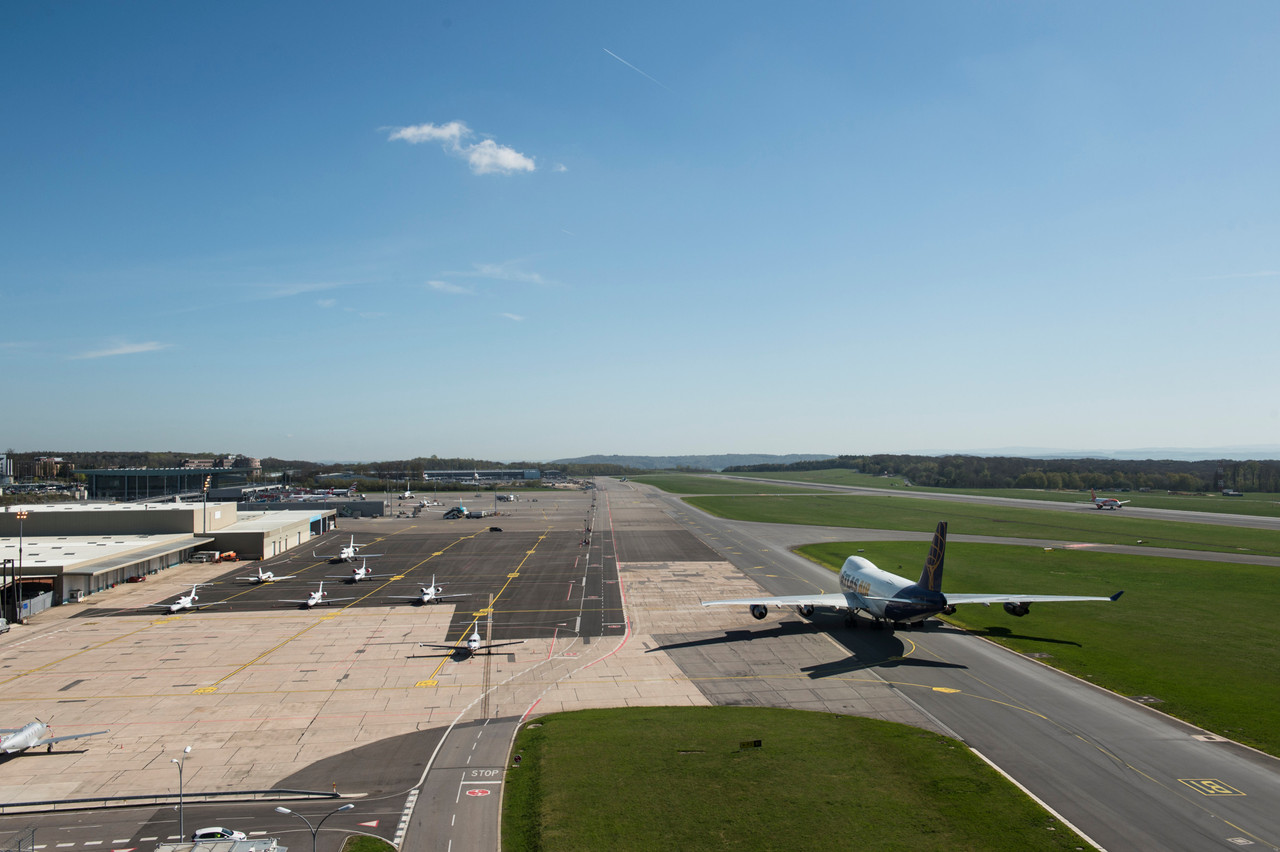 A view of the runway at Luxembourg Airport – the country’s fastest link to the financial centre of London anthony Dehez