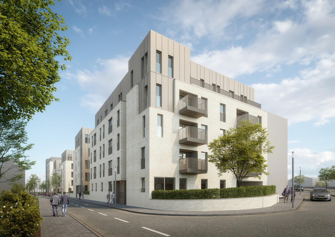 Proche de la gare de Luxembourg, le nouveau quartier de Bonnevoie sort de terre (Photo : Eaglestone)