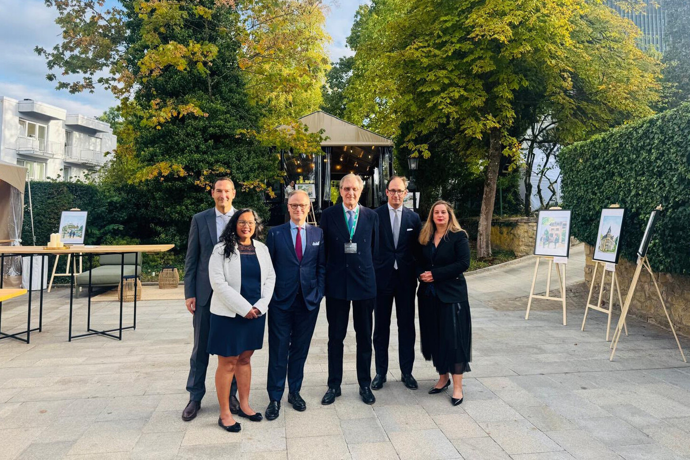 Brucher Thieltgen & Partners is celebrating its 20th anniversary in the firm’s gardens in Luxembourg. (Photos: Brucher Thieltgen & Partners) 