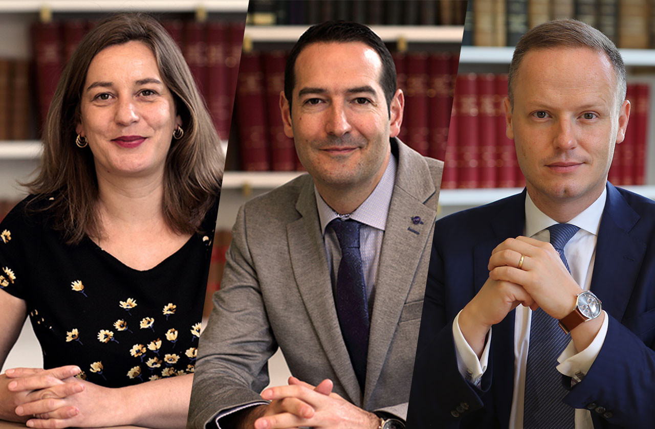 Marie Bena, Nicolas Bernardy and Nicolas Thieltgen are the three partners in the firm and members of the management committee Photo: Brucher Thielthgen & Partners / Montage: Maison Moderne