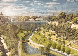 L’ensemble de la Vallée de la Pétrusse va être réaménagé. ((Illustration: Ville de Luxembourg))