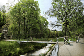 Le parc pourra accueillir ses usagers avec les nouveaux équipements à partir de 2023. ((Illustration: Ville de Luxembourg))