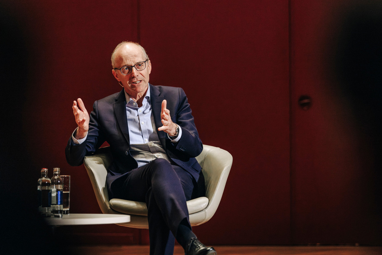 "This will not be the last reform [of pensions] that has been made," warned Luc Frieden, while adding that future majorities are unlikely to promise more. (Photo: Julian Pierrot / Paperjam)