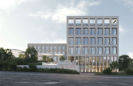 À la place de l’ancienne quincaillerie Printz se tiendra un immeuble de bureaux dont l’architecture a été confiée à M3 Architectes. (Illustration: Panoptikon)