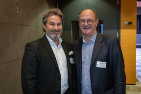  Pascal Ruault (mentor de BML) et le conférencier Olivier Lajous. (Photo: Blitz Agency/Michel Zavagno)