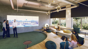 Afin de faciliter la collaboration, une salle conçue pour le brainstorming est planifiée.  (Illustration : Nextensa)