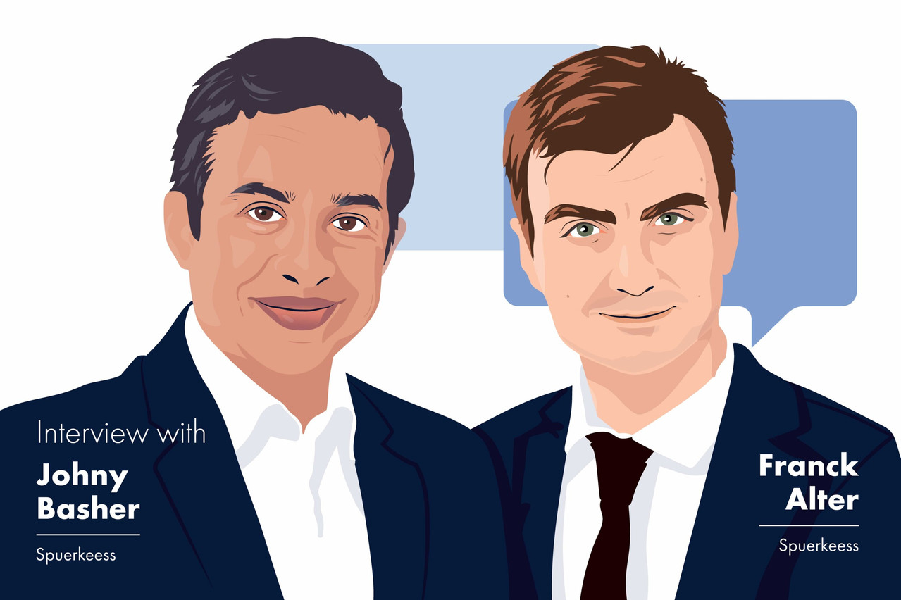 Johny Basher and Frank Alter,  Business Transfer Corporate Banking at Spuerkeess.  Spuerkeess