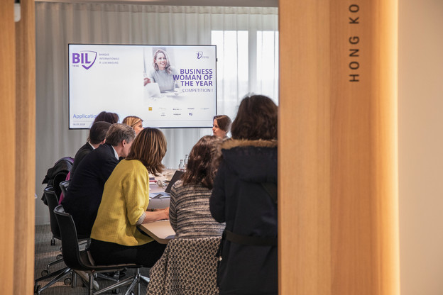 Le jury est composé d’hommes et de femmes de la Bil, du Technoport, de Jonk Entrepreneuren, du Paul Wurth Incub, de Schiltz & Schiltz, d’Equilibre et de Wide.  (Photo: Jan Hanrion/Maison Moderne) (Photo: Jan Hanrion / Maison Moderne Publishing)