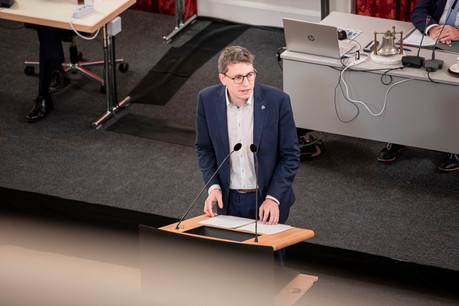 Sven Clement, député du Piratepartei, s’est insurgé contre la vaccination précoce de trois membres du conseil d’administration des Hôpitaux Robert Schuman. (Photo: Jan Hanrion / archives Maison Moderne)